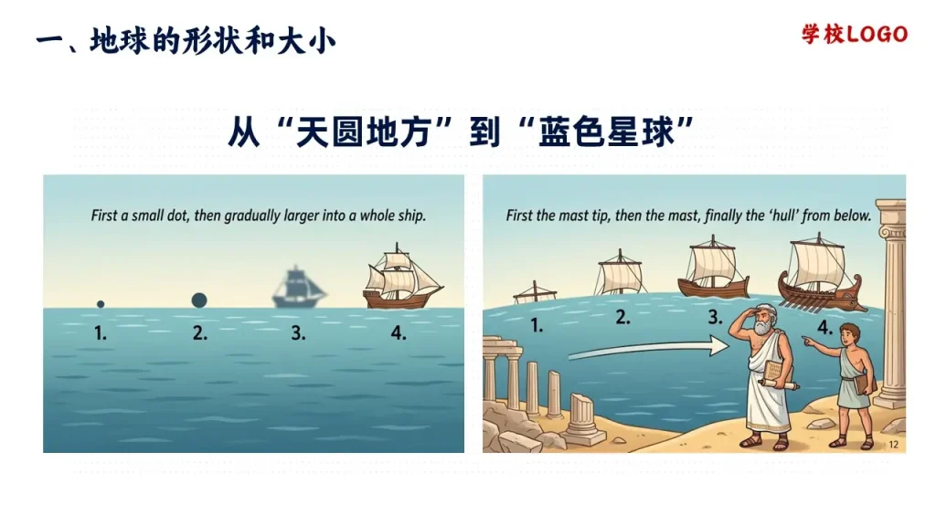 地球的形状和大小-地球与地球仪