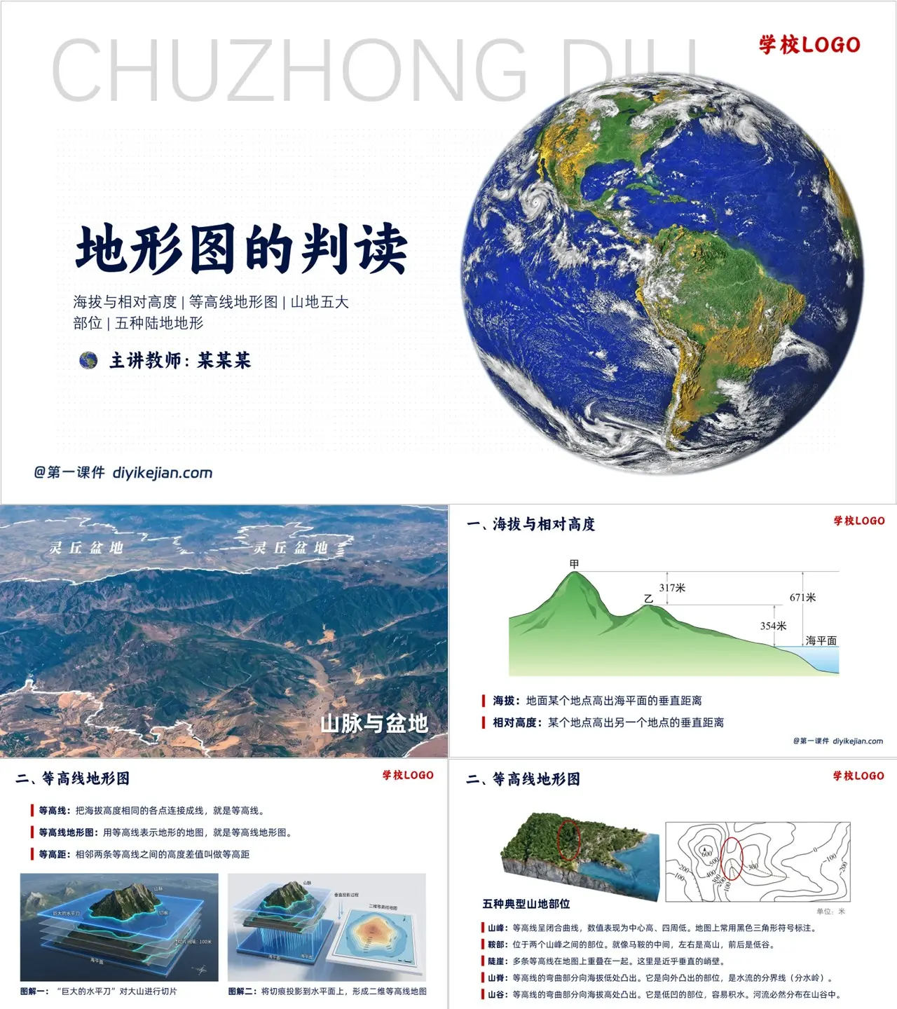 地形图的判读特色图片