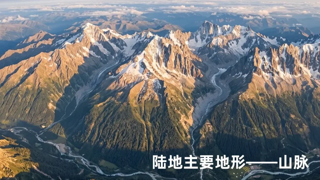 世界的地形-陆地主要地形
