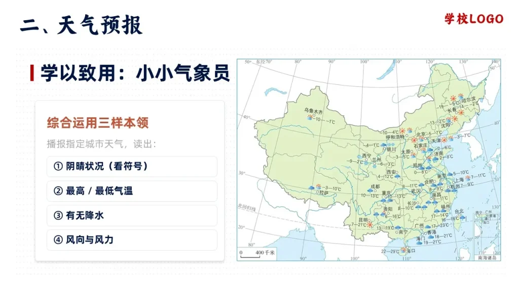 多变的天气-学以致用-小小气象员